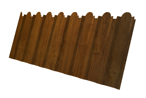 Профнастил С20B фигурный Grand Line 0,45 Print Elite Golden Wood TwinColor