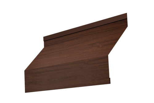 Ламель забора жалюзи Milan new Grand Line 0,45 Print Elite Choco Wood TwinColor
