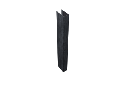 Стойка для забора жалюзи Texas (для калиток и ворот) Grand Line 0,45 Print Premium Grey Wood TwinColor (3м)