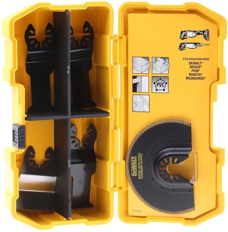Набор насадок для мультитула DeWALT DT20715-QZ (5 шт)