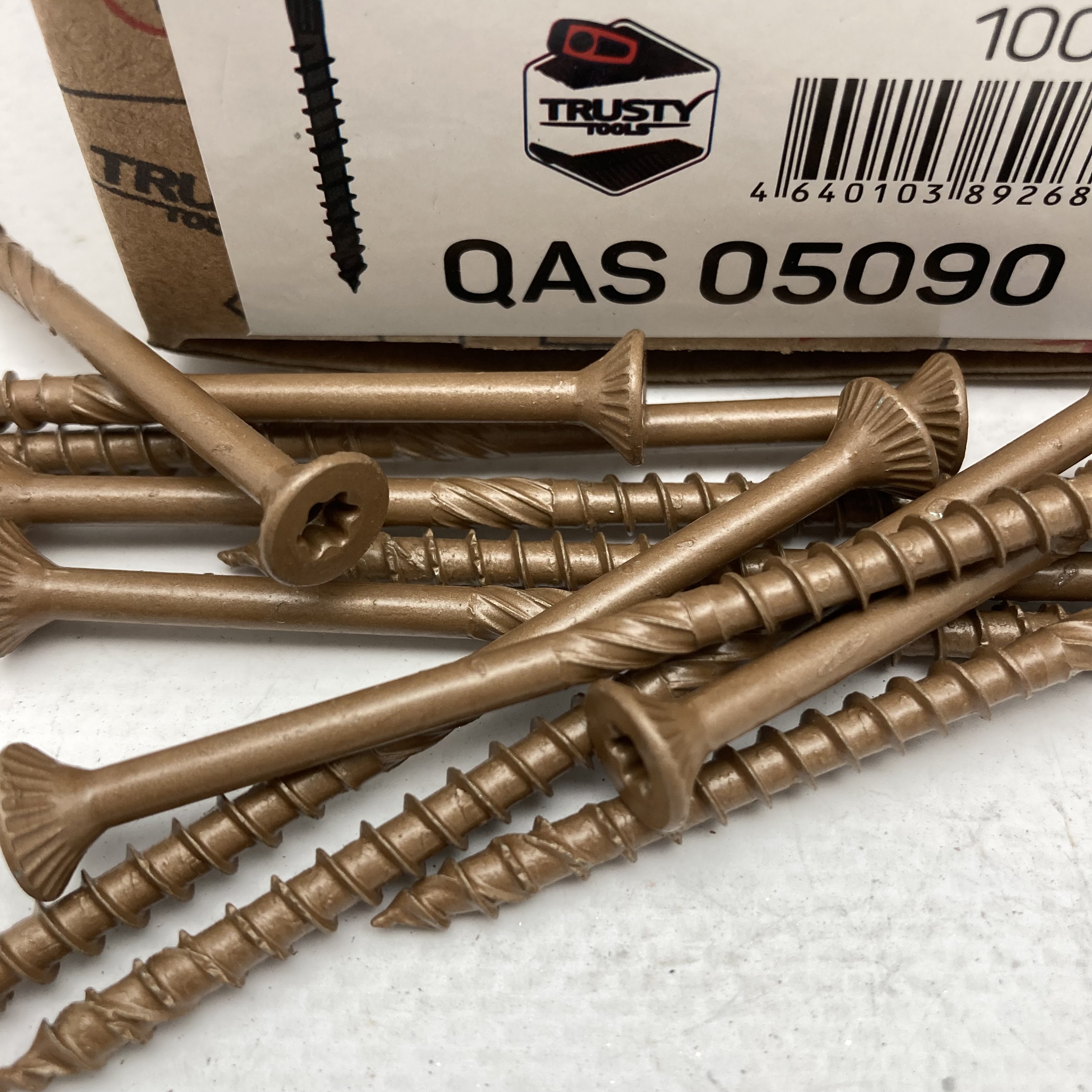 Фасадные саморезы QAS 5х90 коричневые (100 шт)