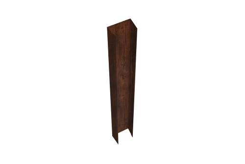 Крепежная планка верхняя для забора жалюзи Texas Grand Line 0,45 Print-Double Premium Cherry Wood Dark F (3м)