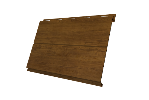 Софит металлический Вертикаль 0,2 line Grand Line 0,45 Print Elite с пленкой Golden Wood TwinColor