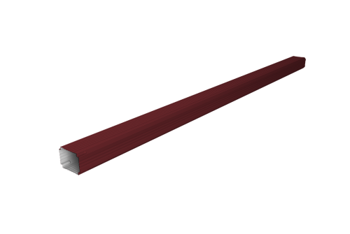 Труба гофрированная Vortex Lite Matt 76х102х3000мм RAL 3005 красное вино