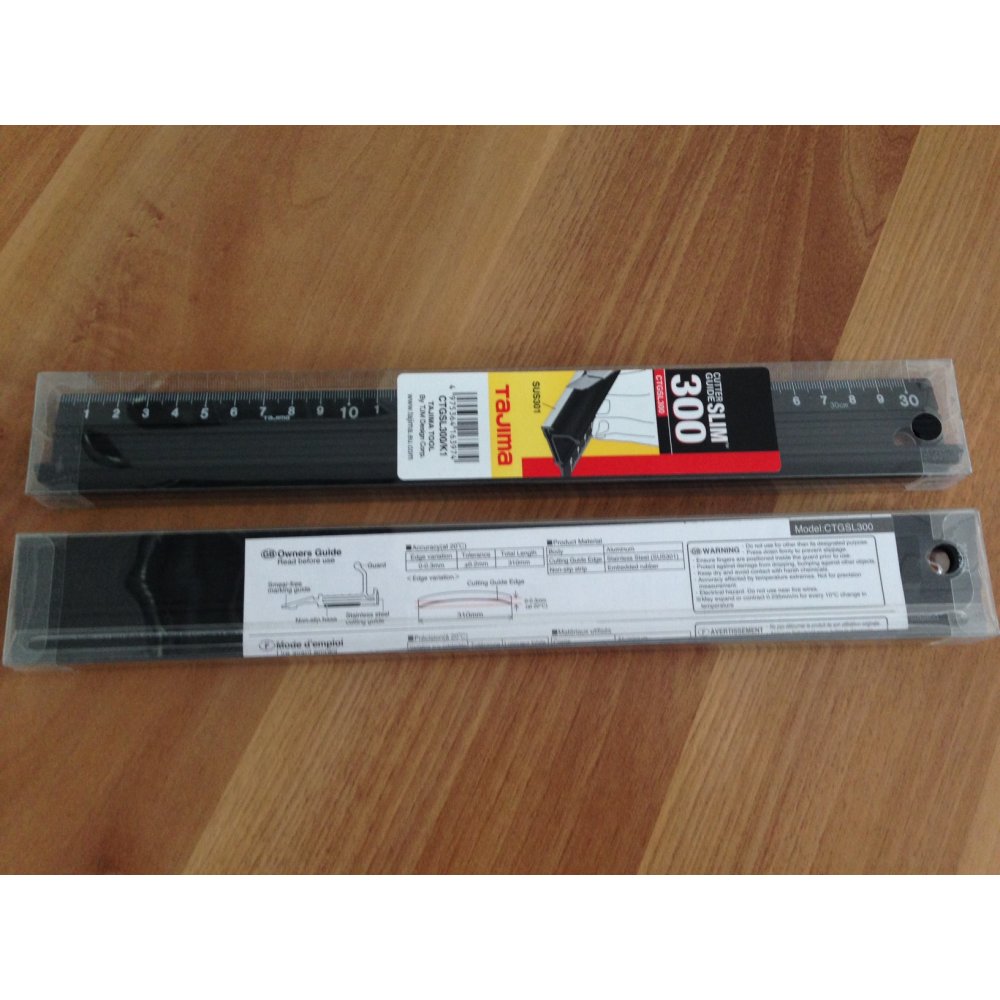 Линейка универсальная TAJIMA Cutter Guide Slim 30 см