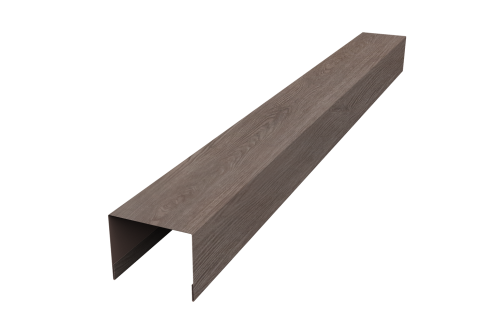 Крышка для забора жалюзи Palermo Grand Line 0,45 Print Elite White Wood TwinColor (3м)