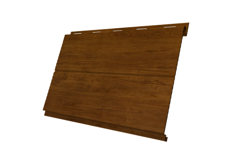 Софит металлический Вертикаль 0,2 line Grand Line 0,45 Print-Double Elite с пленкой Golden Wood