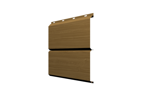 Софит металлический ЭкоБрус 0,345 Grand Line без перфорации 0,45 Print Elite Honey Wood TwinColor
