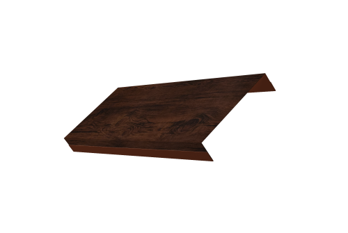 Ламель обратная 125 забора жалюзи Texas Grand Line 0,45 Print Elite Cherry Wood TwinColor