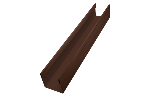 Стойка для забора жалюзи Milan Slim Grand Line 0,45 Print Elite Choco Wood TwinColor (1,8м)