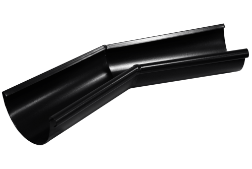 Угол желоба внутренний GL PU Matt 135 гр 125 мм RAL 9005 черный