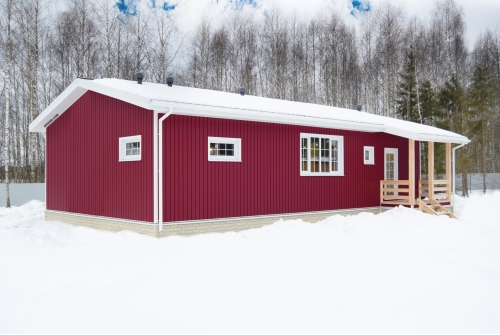 Квадро Брус 3D Grand Line 0,5 Satin Matt TX с пленкой RAL 3005 красное вино