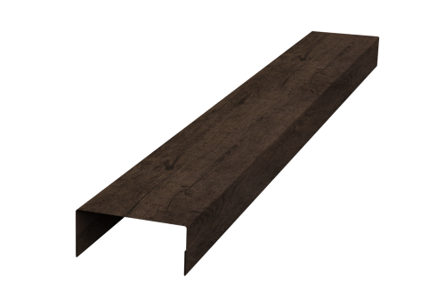 Крышка 45х20 для забора жалюзи Texas Grand Line 0,45 Print Premium Antique Wood TwinColor (2м)
