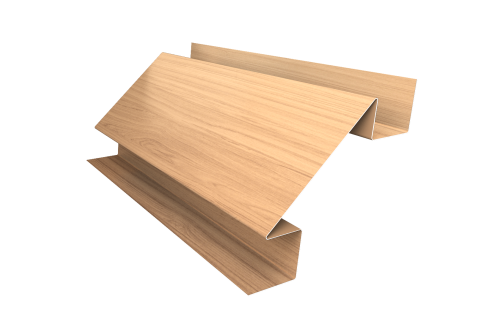 Планка угла внутреннего сложного Блок-Хаус new Grand Line 0,45 Print Elite Honey Wood TwinColor (3м)