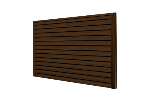 Ламель забора жалюзи Tokyo Grand Line 0,45 Print Elite Choco Wood TwinColor