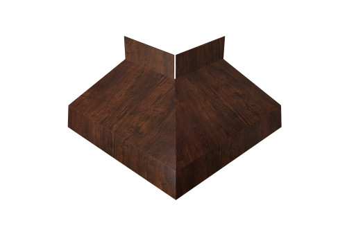 Угол отлива внешний 50 Grand Line 0,4 Print Premium с пленкой Cherry Wood Dark FTC