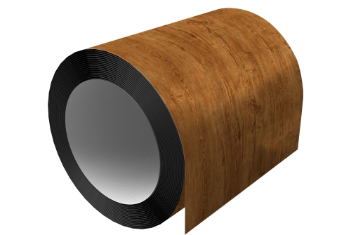 Отмотка Grand Line с внутренним диаметром намотки 500мм 0,45 Print-Double Elite с пленкой Golden Wood