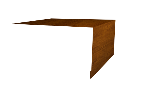 Планка околооконная простая 250х75 Grand Line 0,45 Print-Double Premium Golden Wood Intense F (2м)