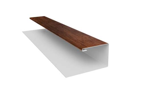 Планка П-образная Блок-Хаус new Grand Line 0,45 Print Premium Cherry Wood Fresh TwinColor (3м)