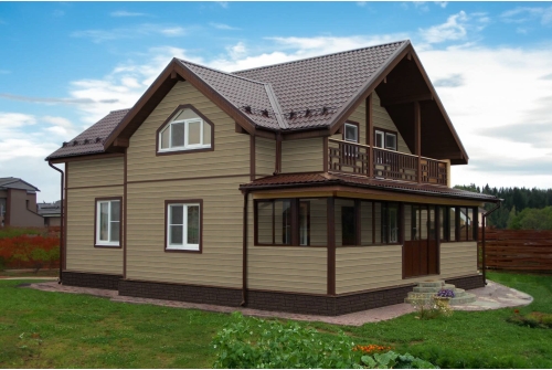 Сайдинг Natural-брус Grand Line Tundra кедр (3,0м)