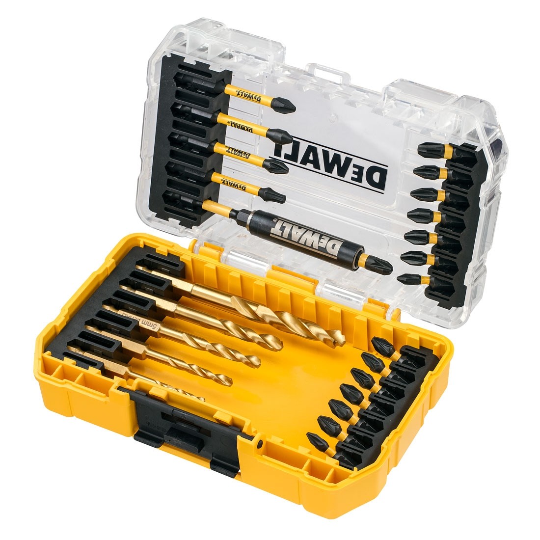 Набор бит и свёрл DeWalt EXTREME FlexTorq (25 шт) в кейсе
