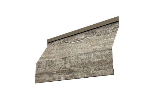 Ламель забора жалюзи Milan Slim Grand Line 0,45 Print Elite Nordic Wood TwinColor