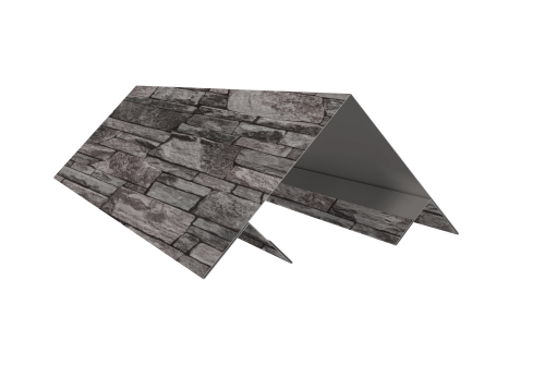 Планка угла внешнего составная верхняя 0,45 Print Elite Fine Stone TwinColor (3м)
