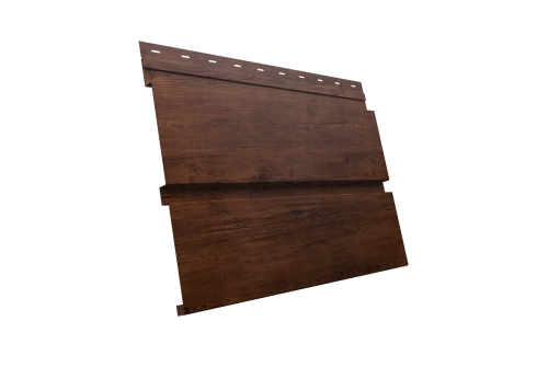 Софит металлический Квадро Брус Grand Line без перфорации 0,45 Print Premium с пленкой Cherry Wood Fresh TwinColor