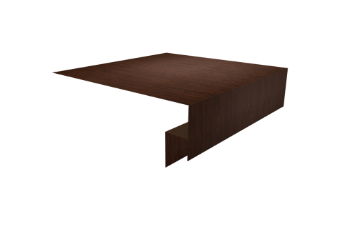 Планка околооконная сложная Экобрус Grand Line 200х50х25 0,45 Print Elite Choco Wood TwinColor (3м)