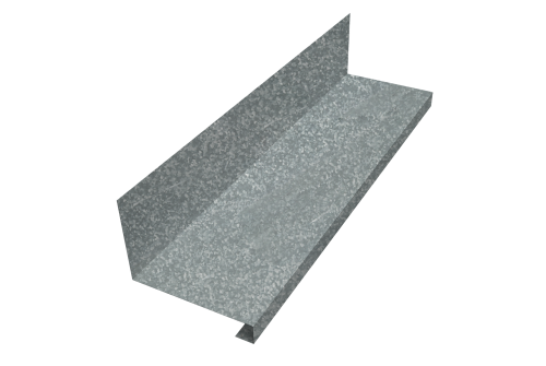 Планка примыкание нижнее к трубе для Кликфальц Pro Grand Line 0,4 Zn (2м)