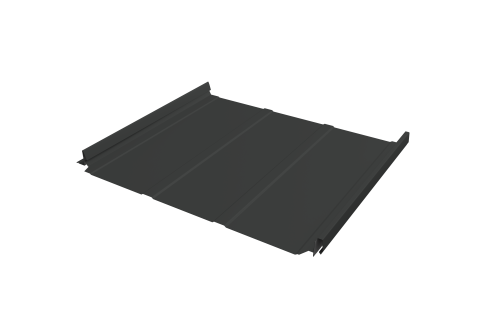 Кликфальц Double Pro Line Grand Line 0,5 Satin Matt TX с пленкой на замках RAL 7016 антрацитово-серый