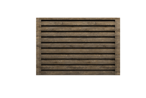 Ламель забора жалюзи Milan Slim Grand Line 0,45 Print Elite Nordic Wood TwinColor