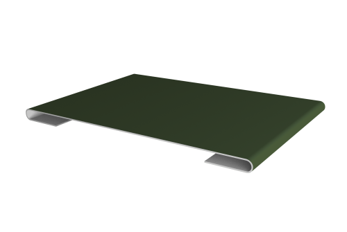 Планка стыковочная Grand Line 0,5 Satin Matt TX RAL 6020 хромовая зелень (3м)