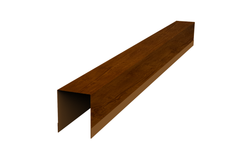 Планка опорная составная внутренняя для забора жалюзи Palermo Grand Line 0,45 Print Premium Golden Wood Intense FTC (2м)