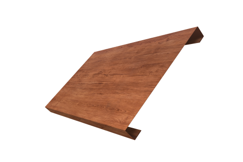 Ламель лицевая 200 забора жалюзи Texas Grand Line 0,45 Print Premium Rowan Wood Intense FTC