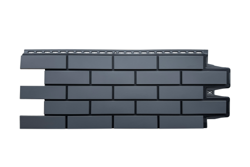 Фасадная панель Grand Line Клинкерный кирпич Design графит со швом RAL 9005