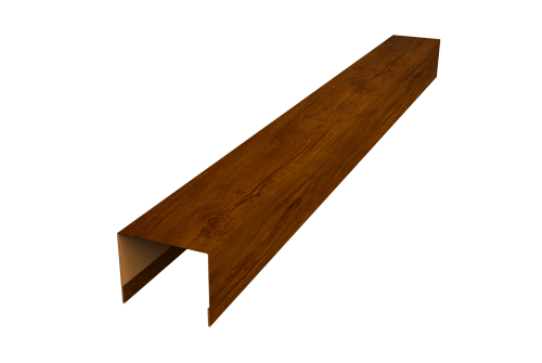 Крышка для забора жалюзи Palermo Grand Line 0,45 Print Premium Golden Wood Intense FTC (3м)