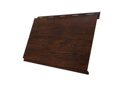 Софит металлический Вертикаль 0,2 line Grand Line 0,45 Print-Double Premium с пленкой Cherry Wood Dark F