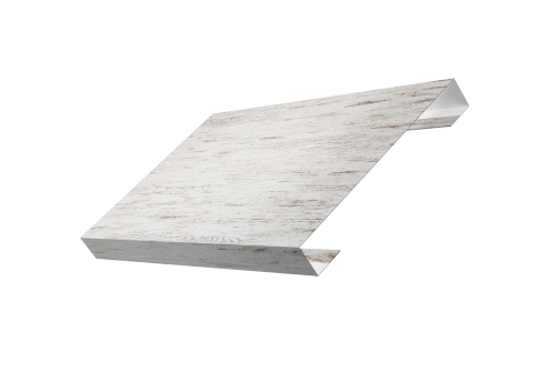 Ламель лицевая 150 забора жалюзи Texas Grand Line 0,45 Print Elite Snow Wood TwinColor