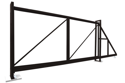 Ворота откатные Colority Zinc 2,03x4,0 RR 32