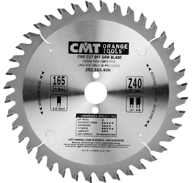Диск пильный CMT чистый рез 160х20 40H