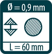 Грифели для карандаша Pica FINE Dry красные (12 шт)