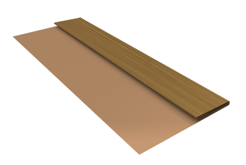Планка стартовая Блок-Хаус new Grand Line 0,45 Print Elite Honey Wood TwinColor (3м)