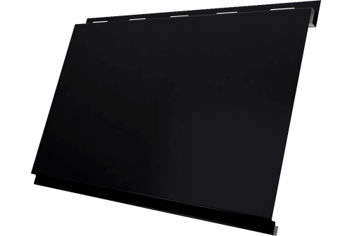 Вертикаль 0,2 classic Grand Line 0,45 Drap ST с пленкой RAL 9005 черный