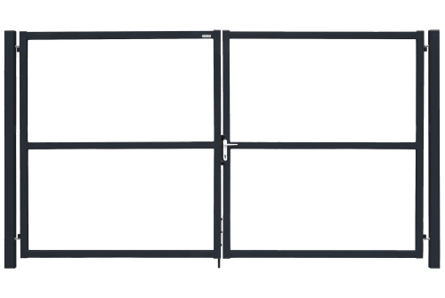 Ворота Colority Zinc Lock 1,5х3,5 RAL 7024