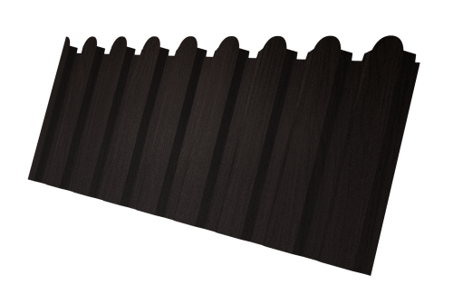 Профнастил С20A фигурный Grand Line 0,45 Print Elite Coffee Wood TwinColor