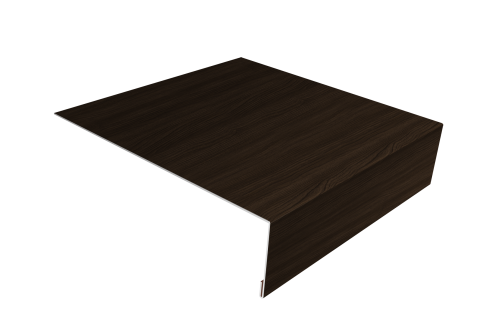Планка лобовая/околооконная простая 190х50 Grand Line 0,45 Print Elite Coffee Wood TwinColor (2м)
