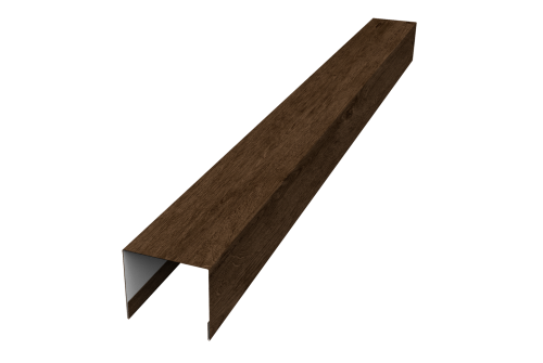 Стойка боковая крепежная для забора жалюзи Palermo Grand Line 0,45 Print-double Elite Antique Wood (2,5м)