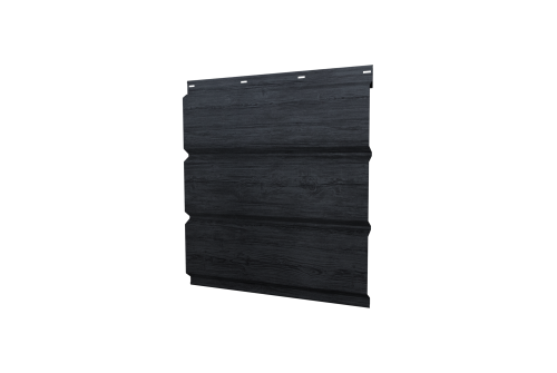 Софит металлический Классик Grand Line без перфорации 0,45 Print Premium с пленкой Grey Wood TwinColor