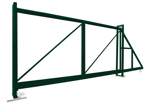 Ворота откатные Colority Zinc 2,03x5,5 RAL 6005